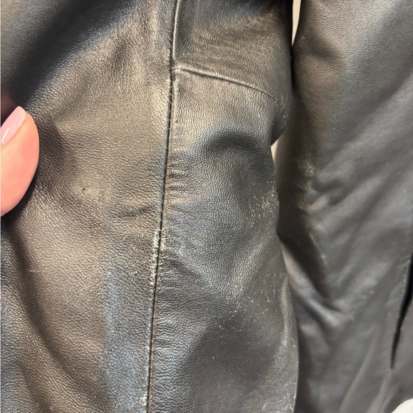 Jason Kole medium leather jacket black 90’s soft full zip - Picture 8 of 14